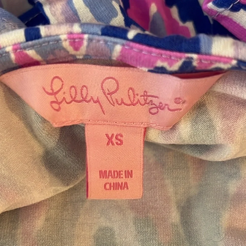 LILY PULITZER Ruffle Cold Shoulder Romper - Picture 4 of 12